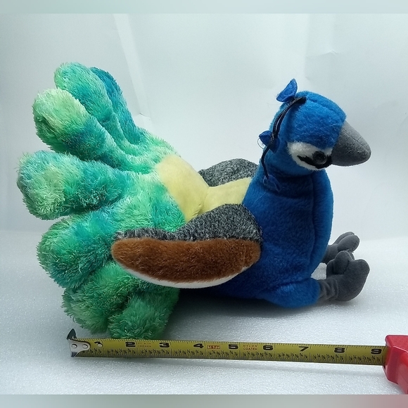 Wild Republic Peacock Bird Plush Stuffed Animal Colorful 12 Inch 2014. - Picture 5 of 12